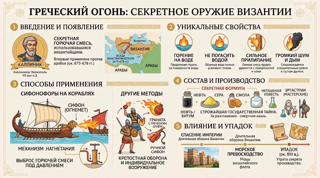 Что надо знать о греческом огне? 